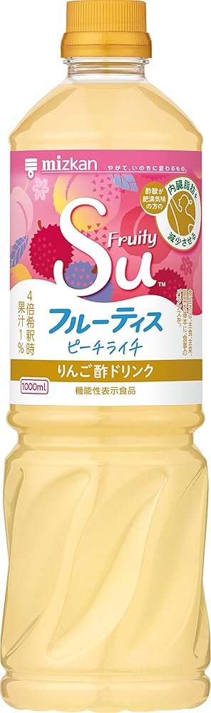 Amazon.co.jp: ミツカン フルーティス ピーチライチ 1000ml 飲むお酢